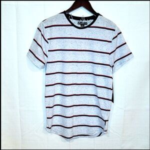 Ocean Current Speckled Striped Tee Size Small
